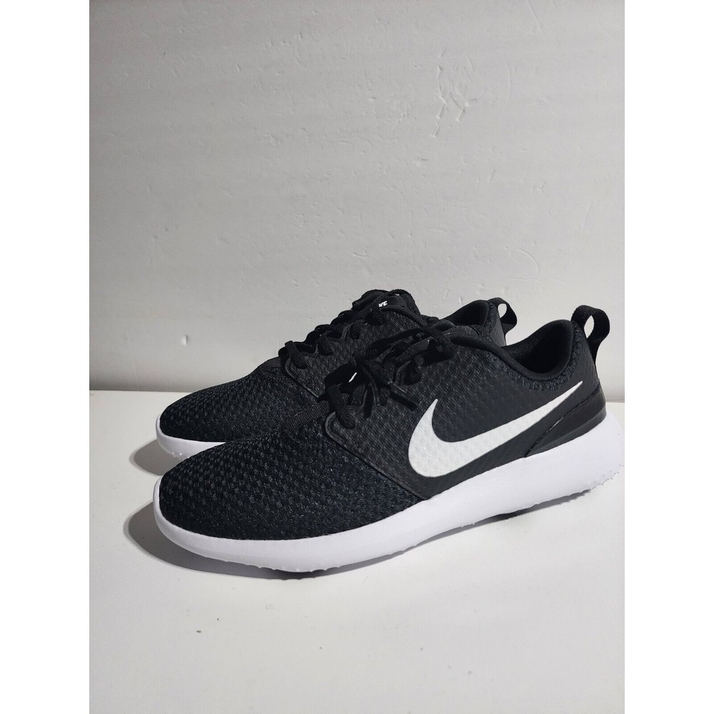 Nike Black Mesh Athletic Shoes with White Accents - Picture 2 of 9